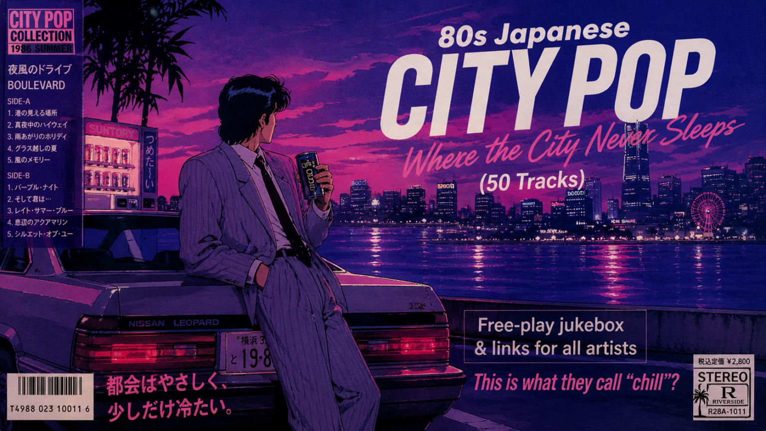 80s Japanese City Pop — Where the City Never Sleeps (50 Tracks) Free ...